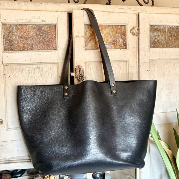 Portland Leather Oversized Tote - Picture 2 of 5